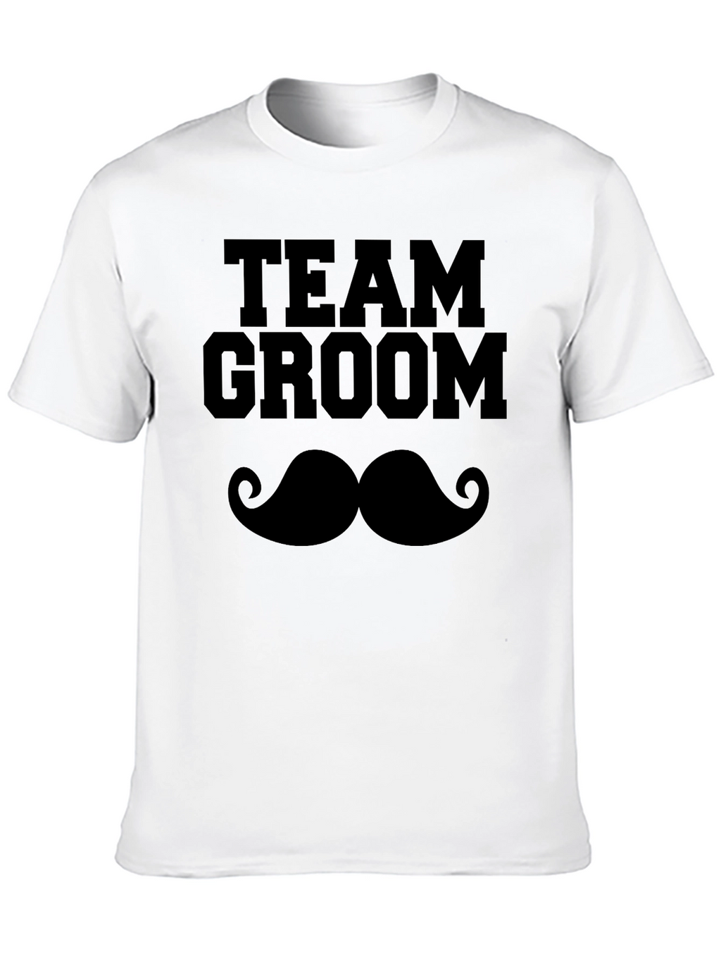Team Groom Mustache Graphic T-Shirt