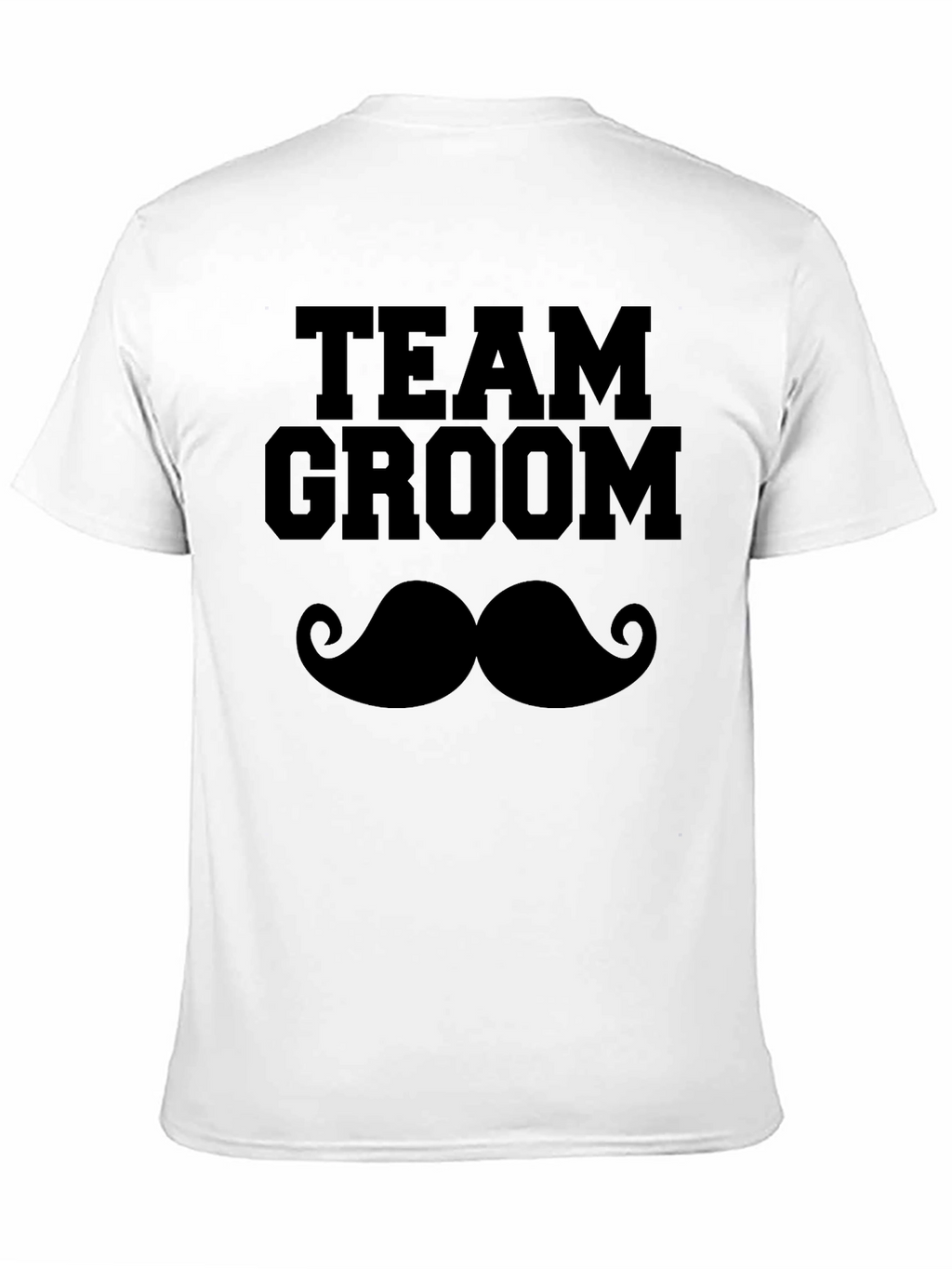 Team Groom Mustache Graphic T-Shirt