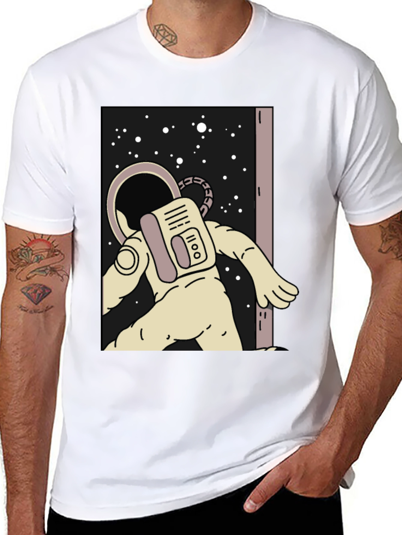 Astronaut Graphic Tee - Space Out in Style