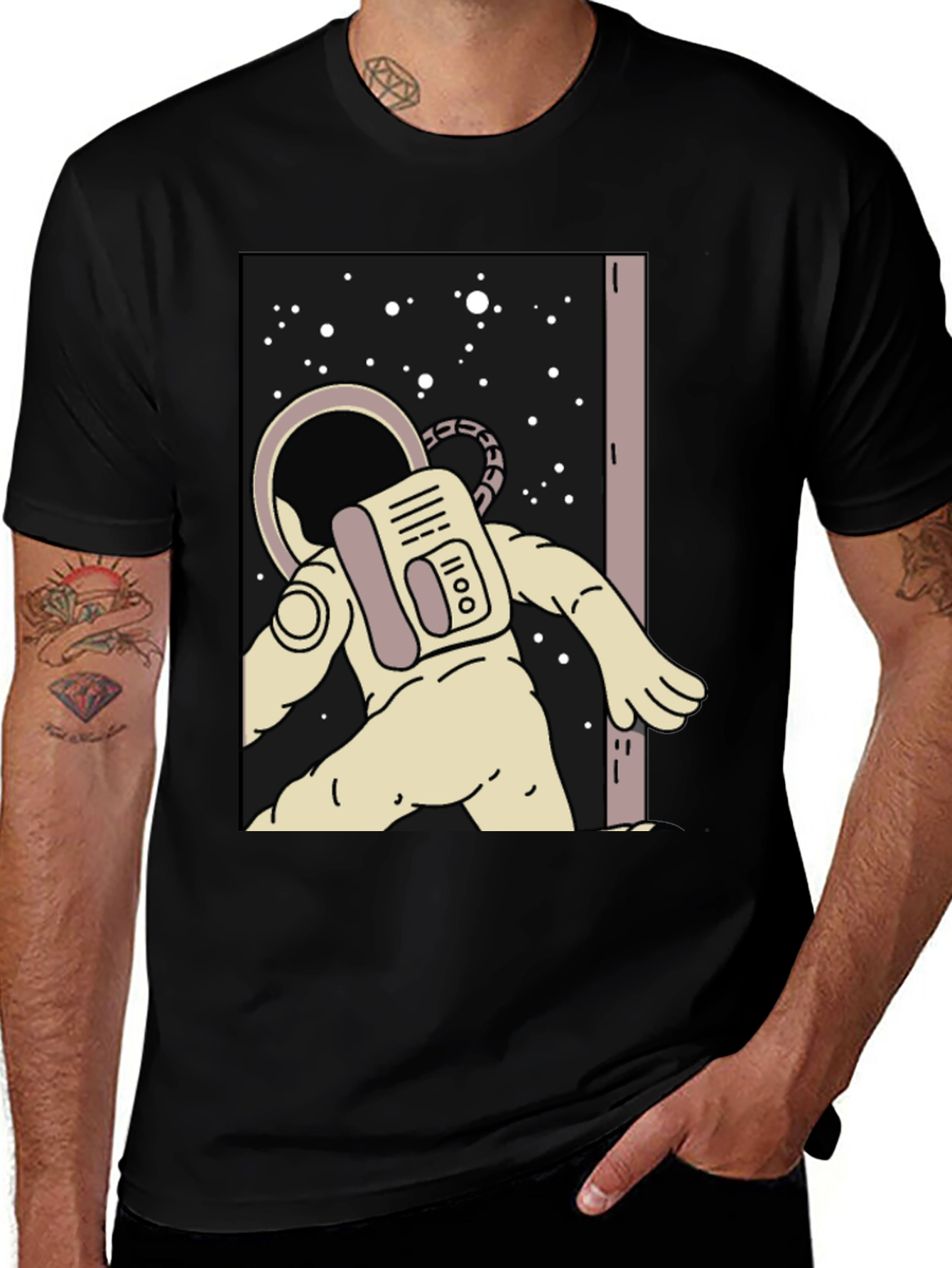 Astronaut Graphic Tee - Space Out in Style