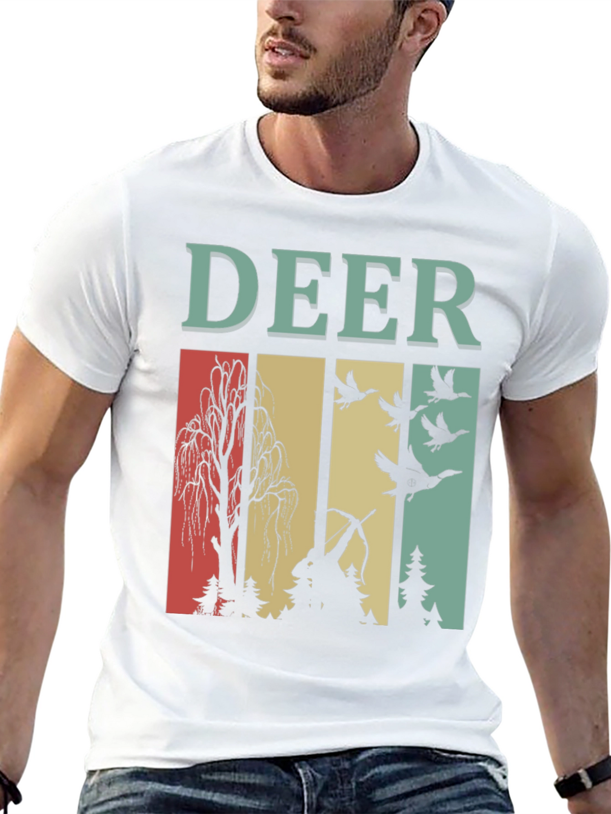 Vintage Deer Hunting Graphic Tee
