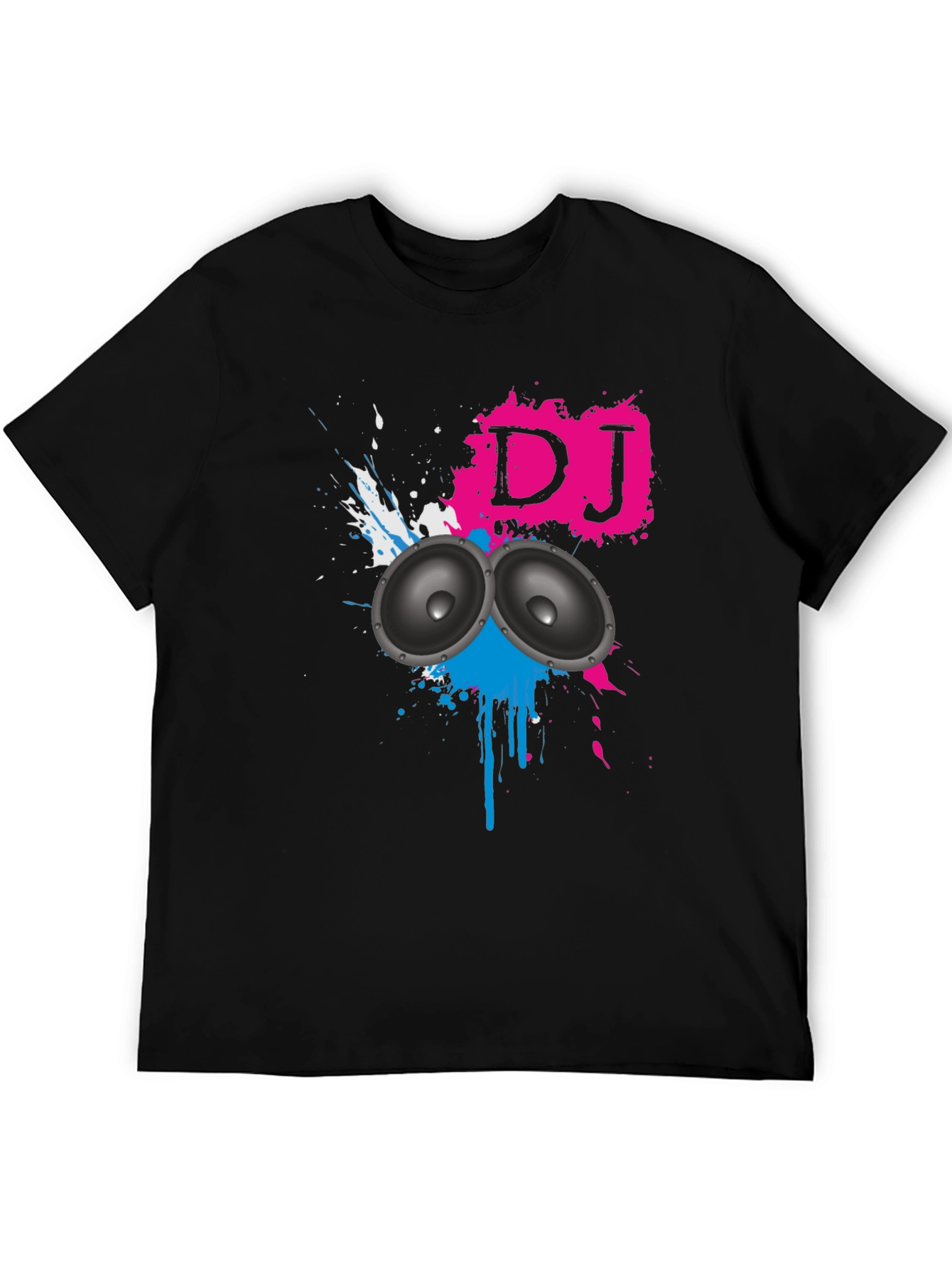 DJ Graphic Black T-Shirt - Music Lover Tee