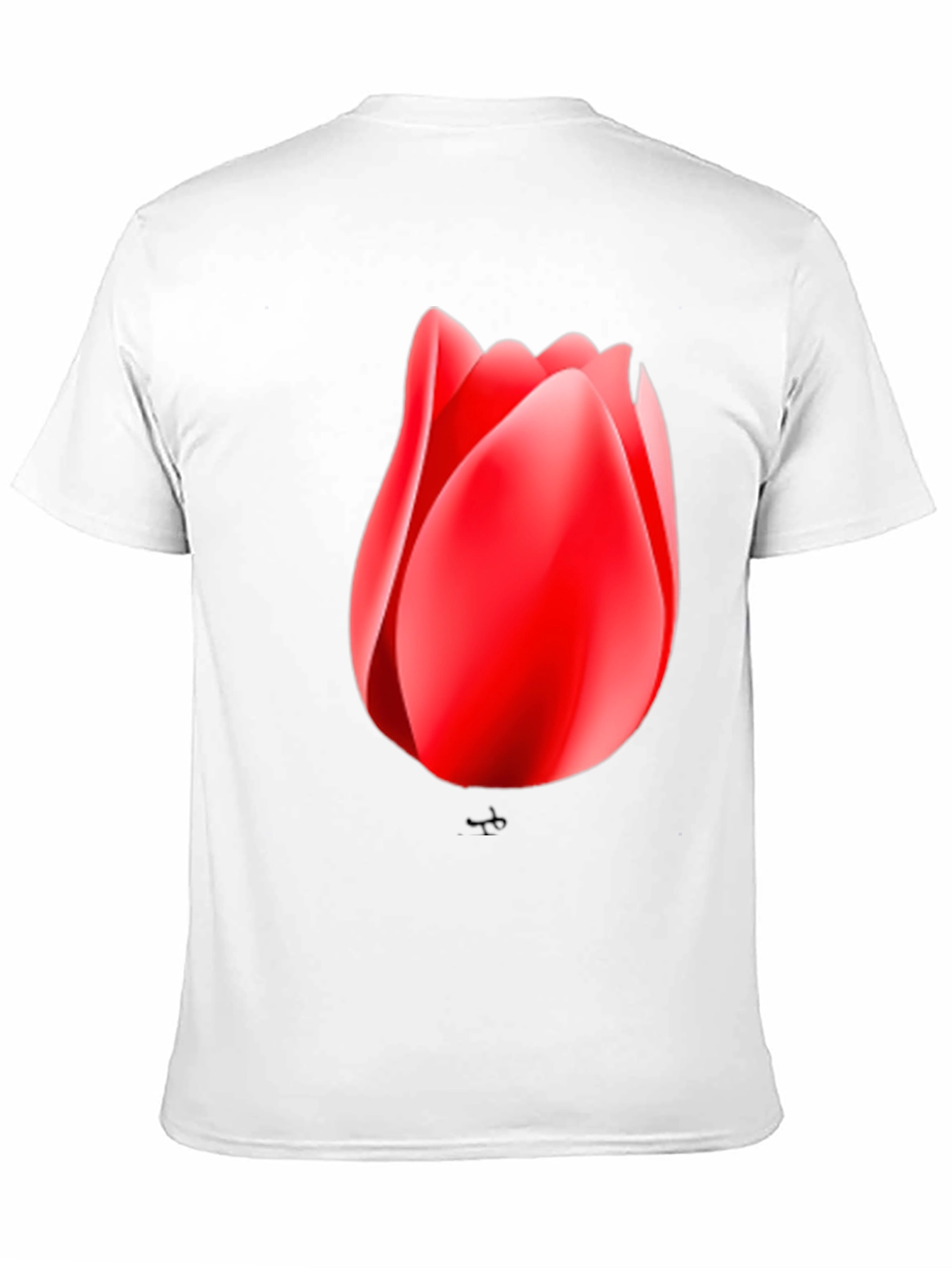 Tulip Graphic Black T-Shirt