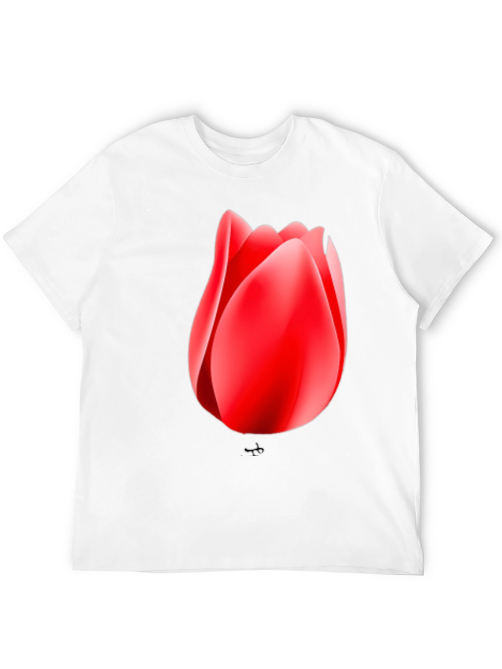 Tulip Graphic Black T-Shirt