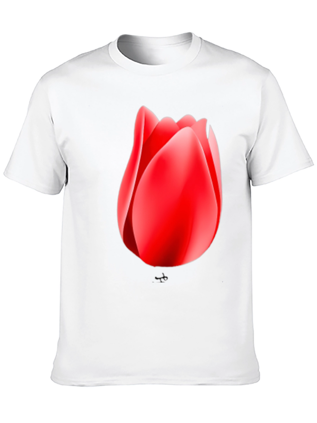 Tulip Graphic Black T-Shirt