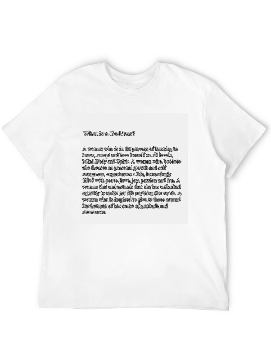 Goddess Definition Black T-Shirt