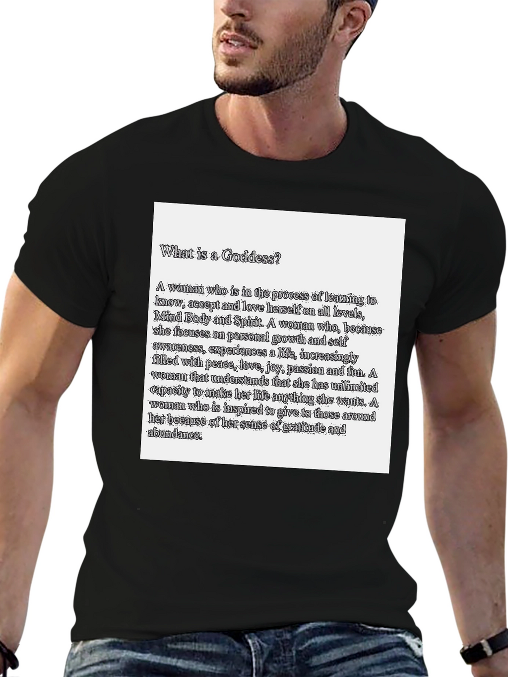 Goddess Definition Black T-Shirt