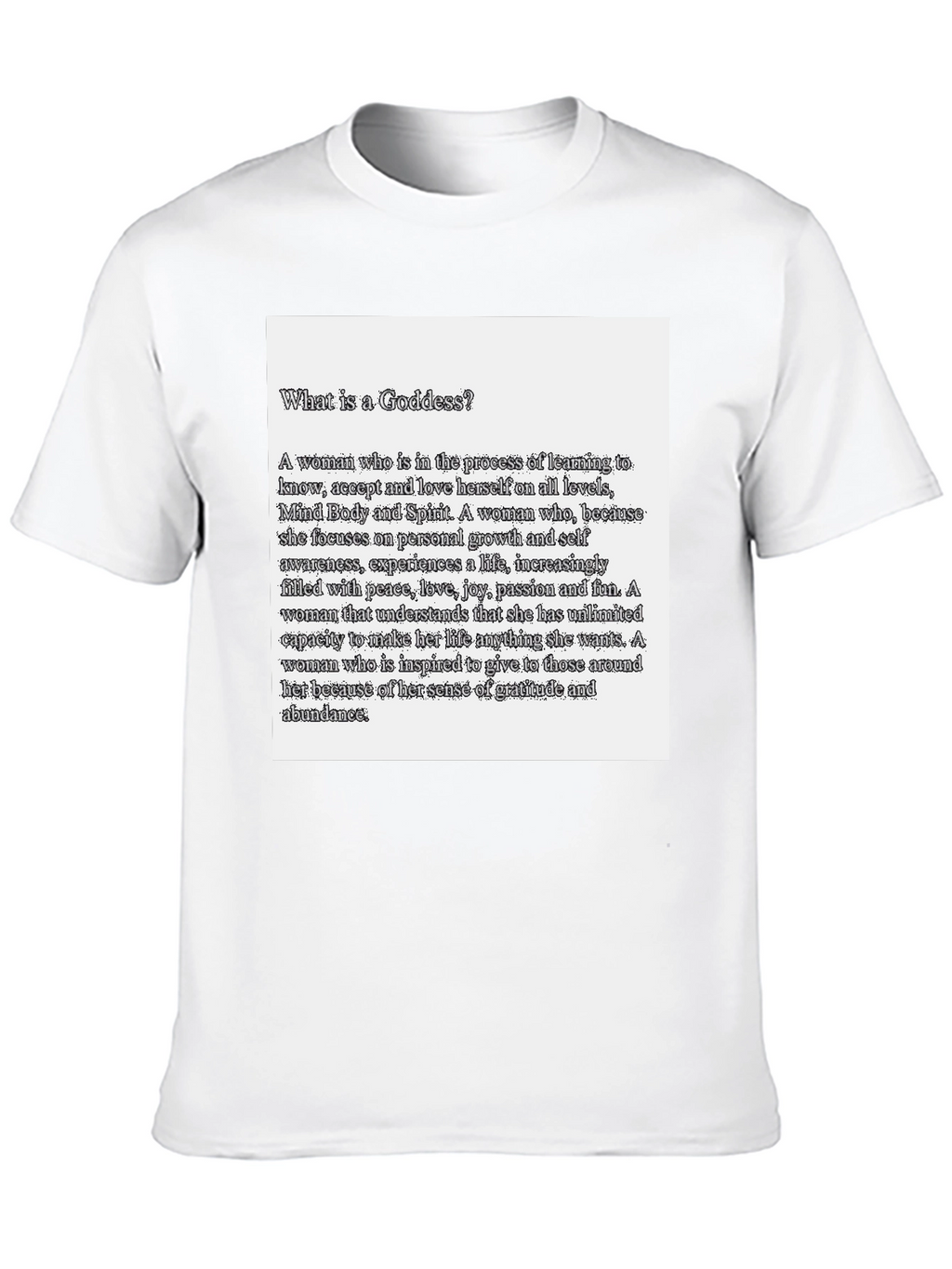 Goddess Definition Black T-Shirt