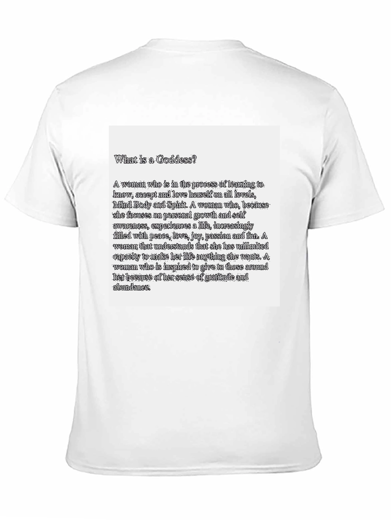 Goddess Definition Black T-Shirt