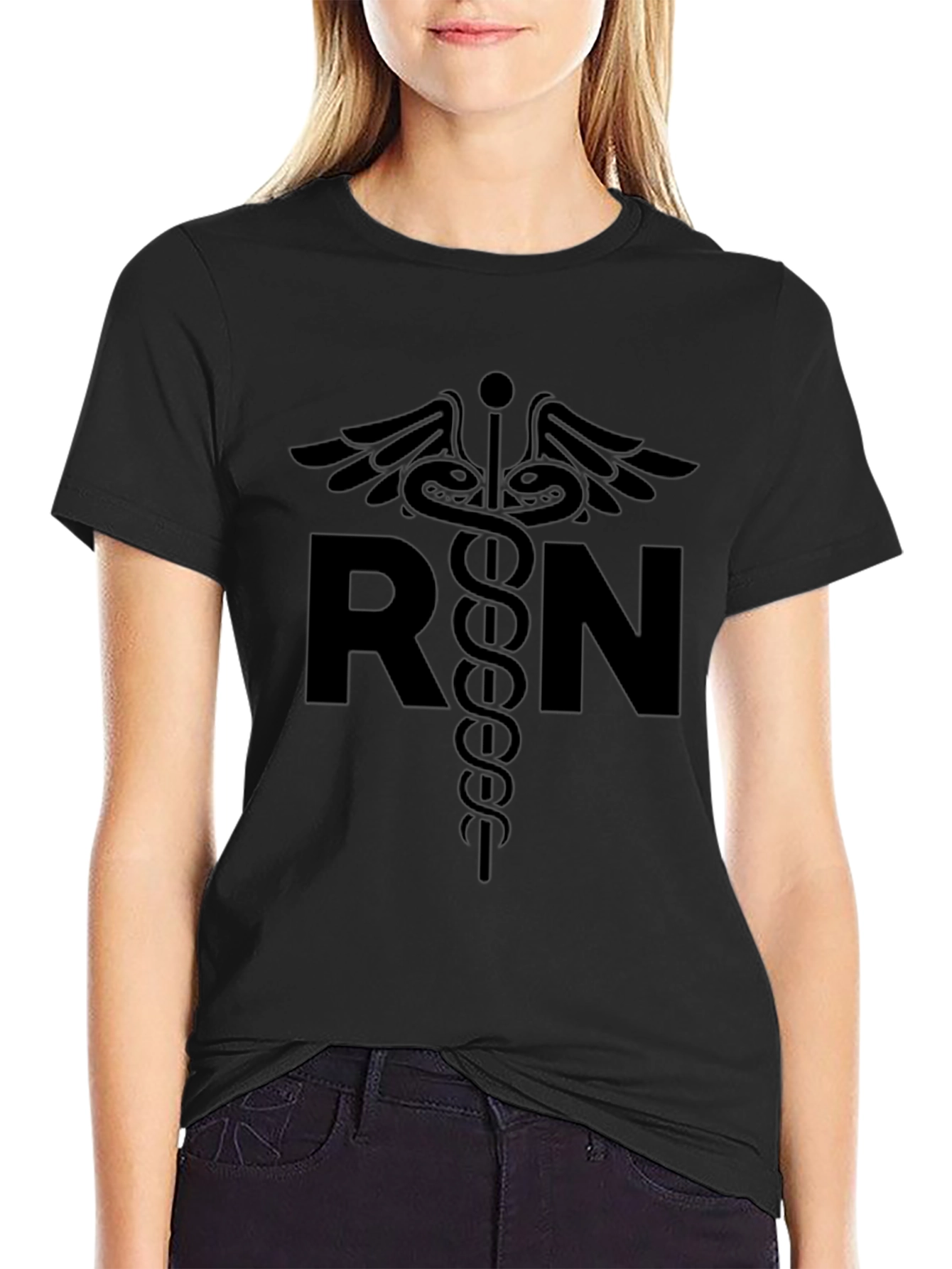 RN Caduceus Graphic T-Shirt - Comfortable Everyday Wear