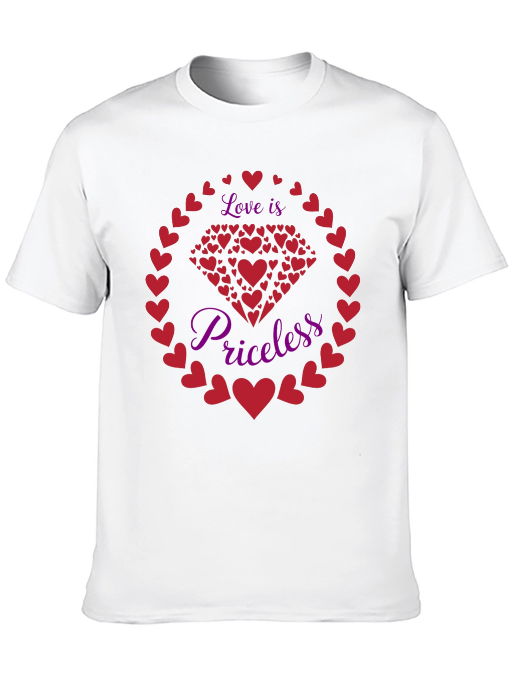 Love Is Priceless Heart Graphic Tee
