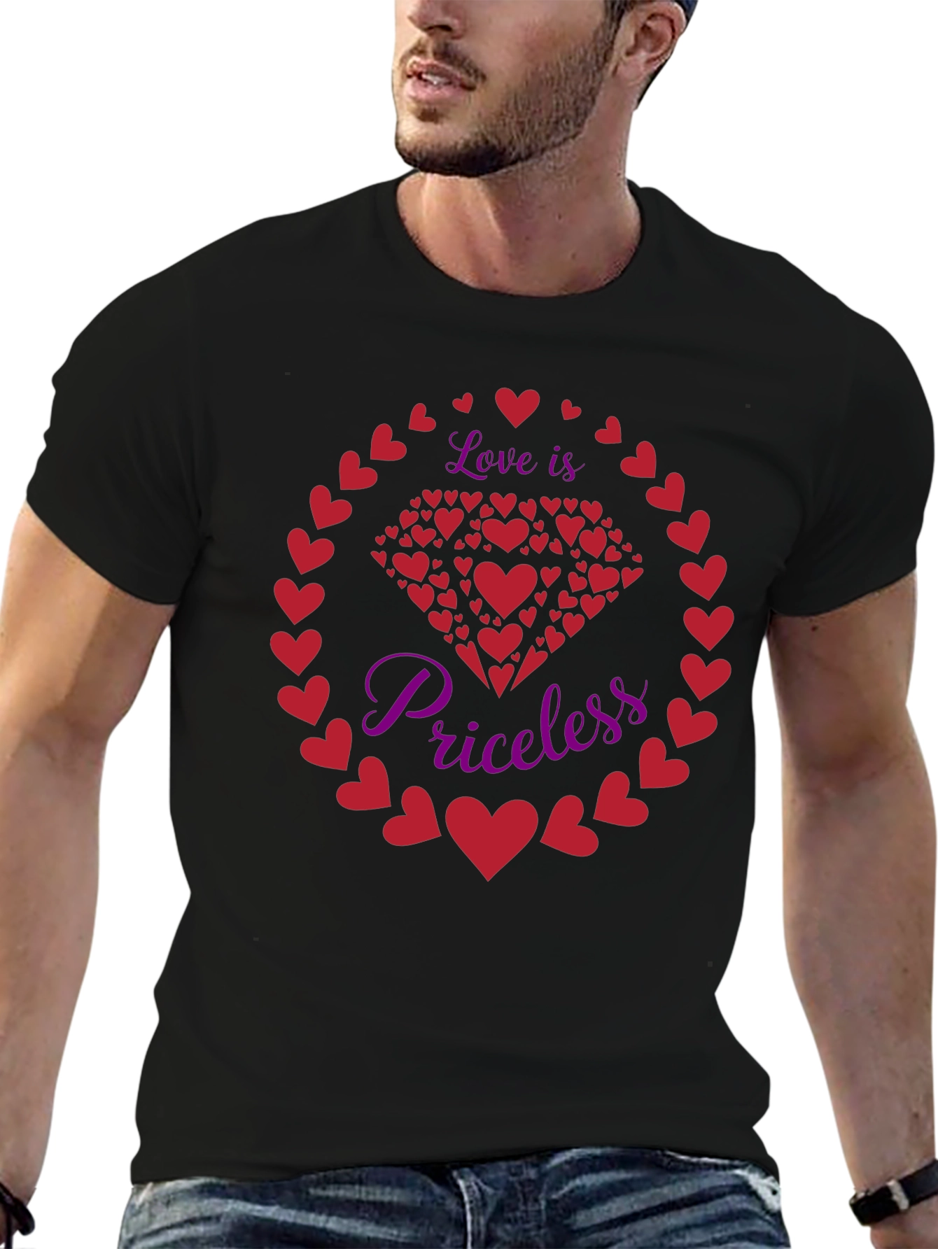 Love Is Priceless Heart Graphic Tee