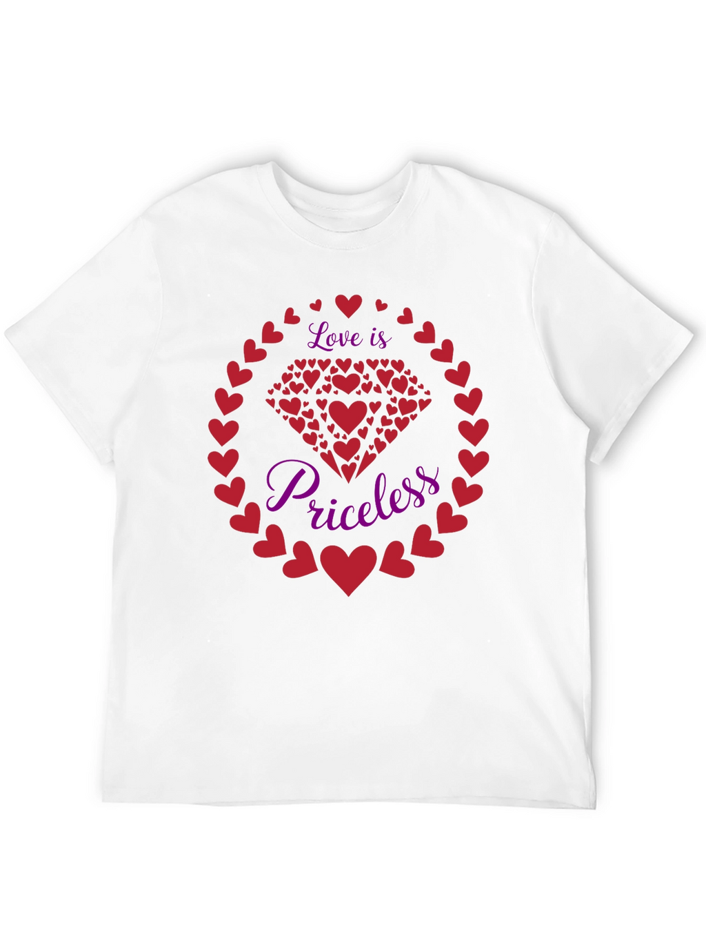Love Is Priceless Heart Graphic Tee