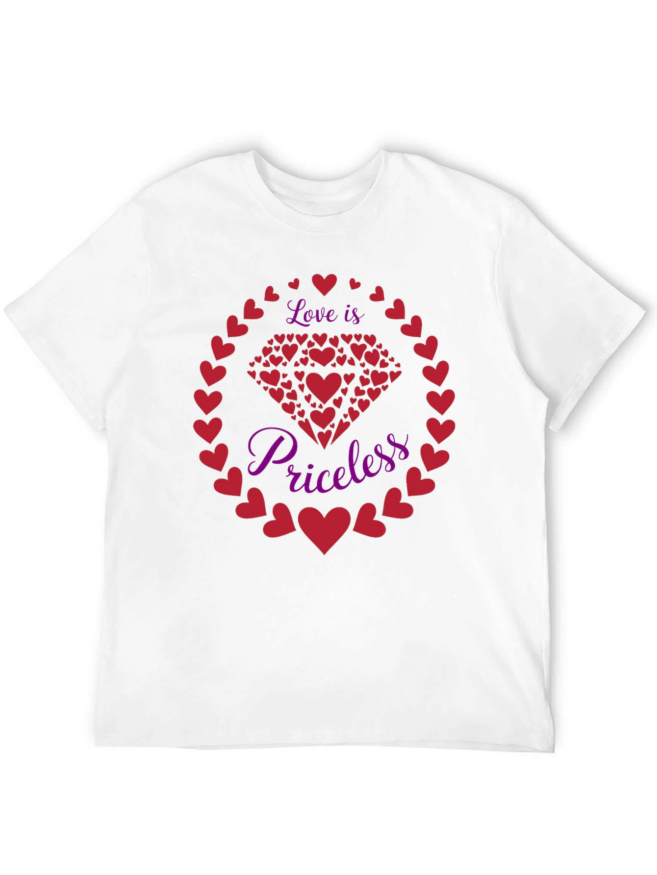 Love Is Priceless Heart Graphic Tee