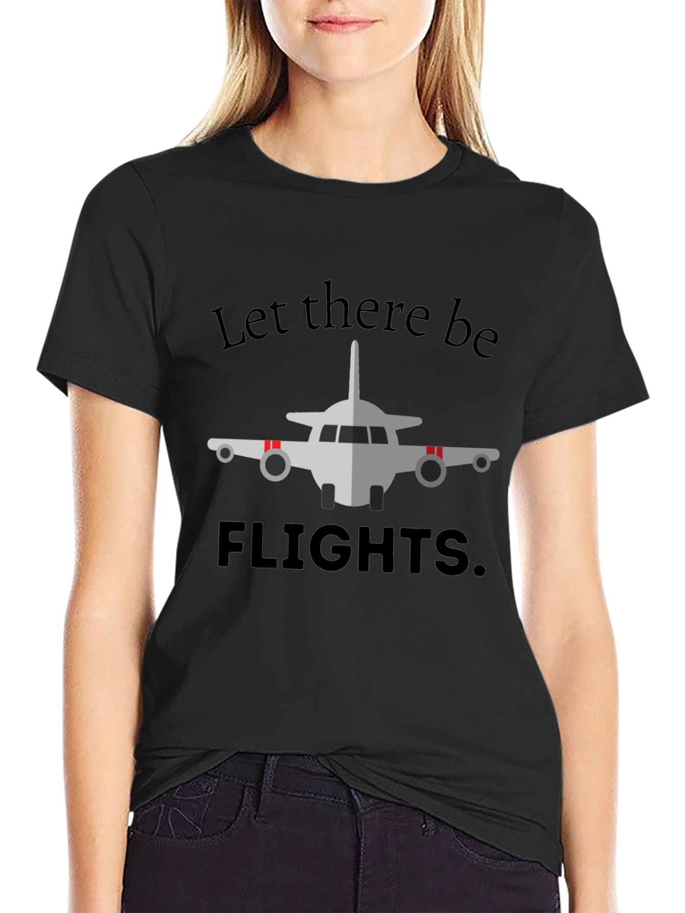 Let There Be Flights Black T-Shirt