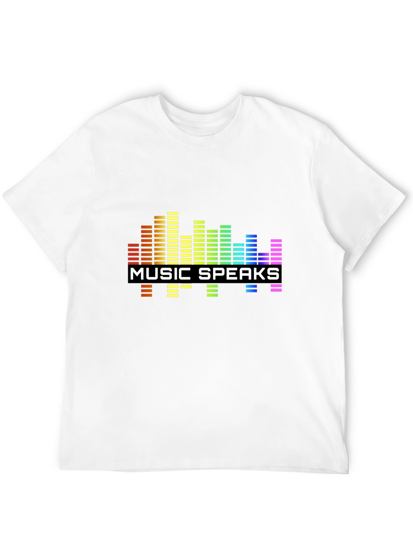 Music Speaks Graphic Black T-Shirt