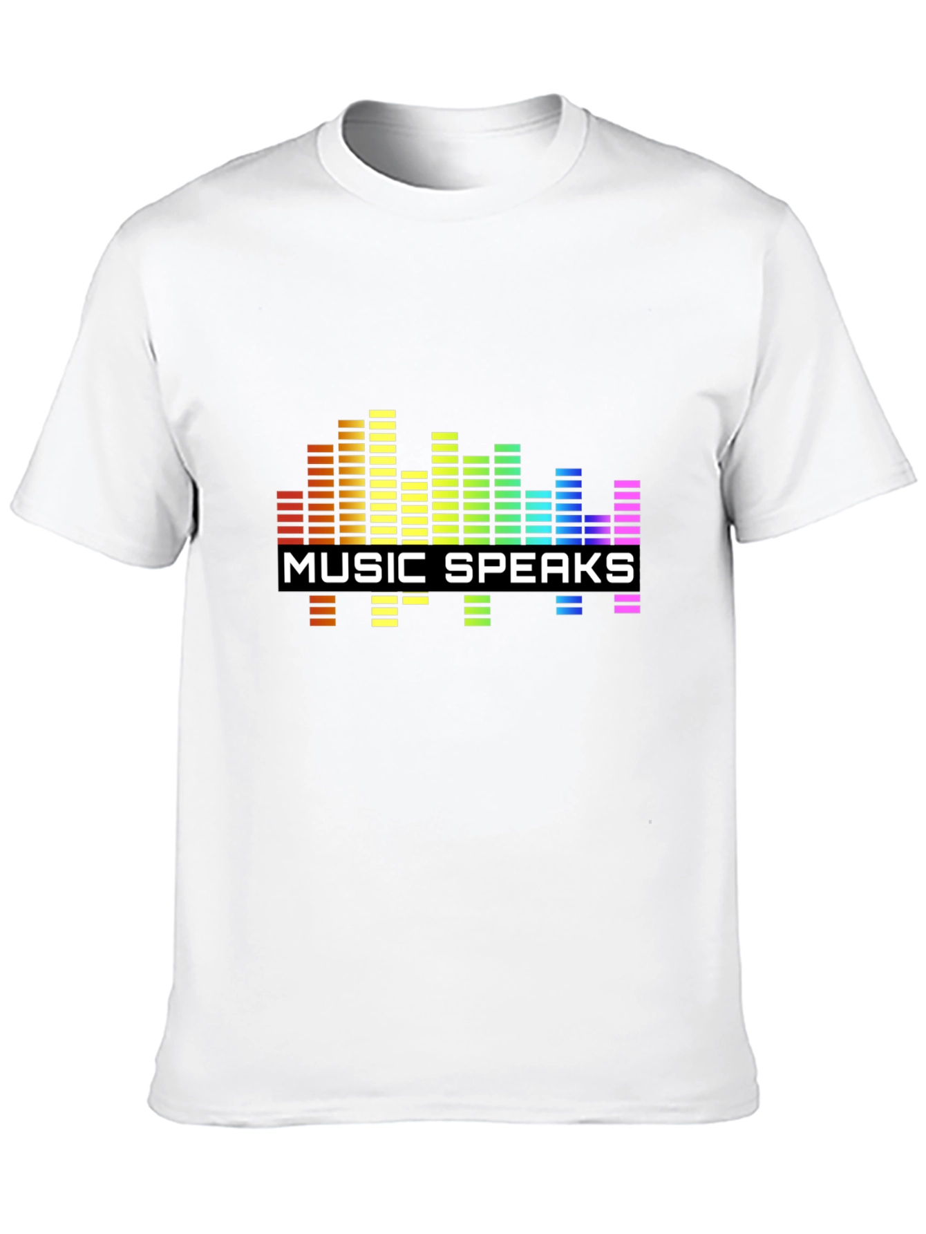Music Speaks Graphic Black T-Shirt