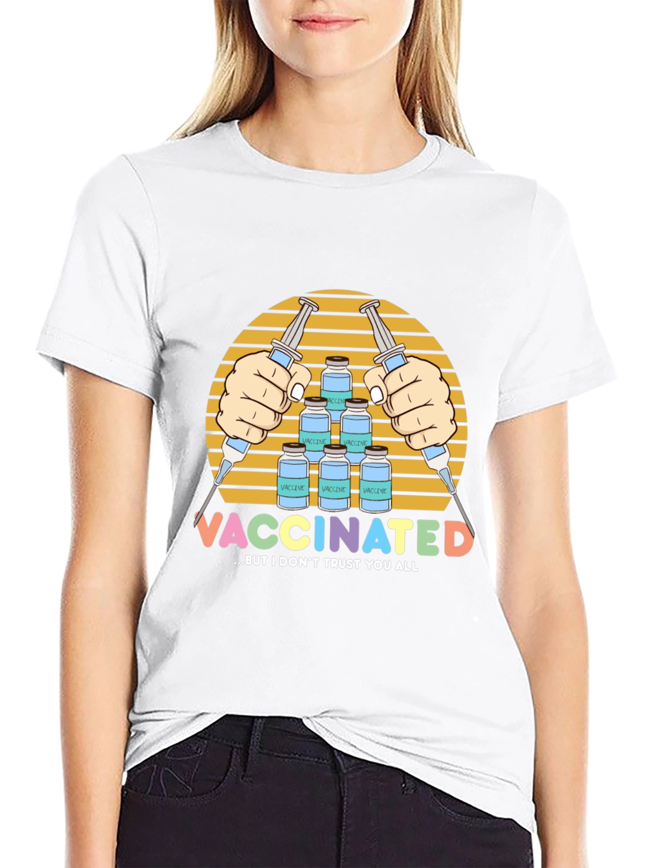 Vaccinated But I Dont Trust You All T-Shirt