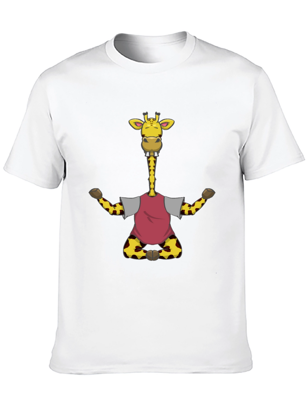 Funny Giraffe T-Shirt - Mens Black Tee