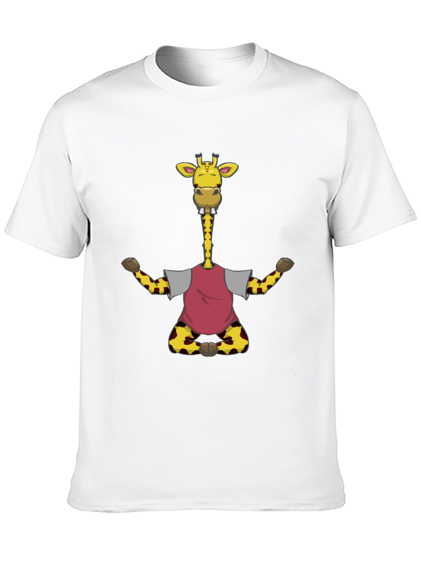 Funny Giraffe T-Shirt - Mens Black Tee