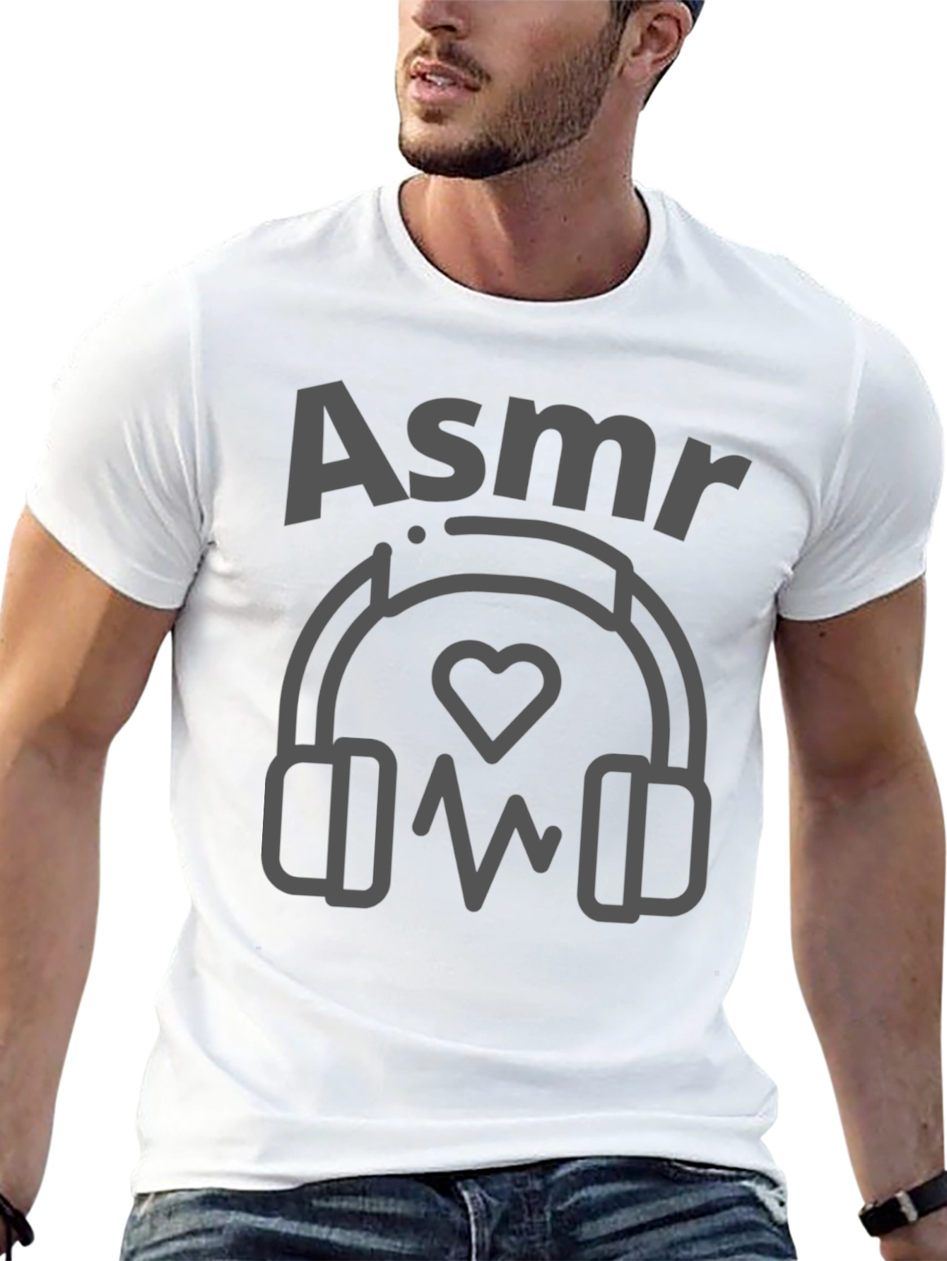 ASMR Heartbeat Headphones T-Shirt - Comfort & Style