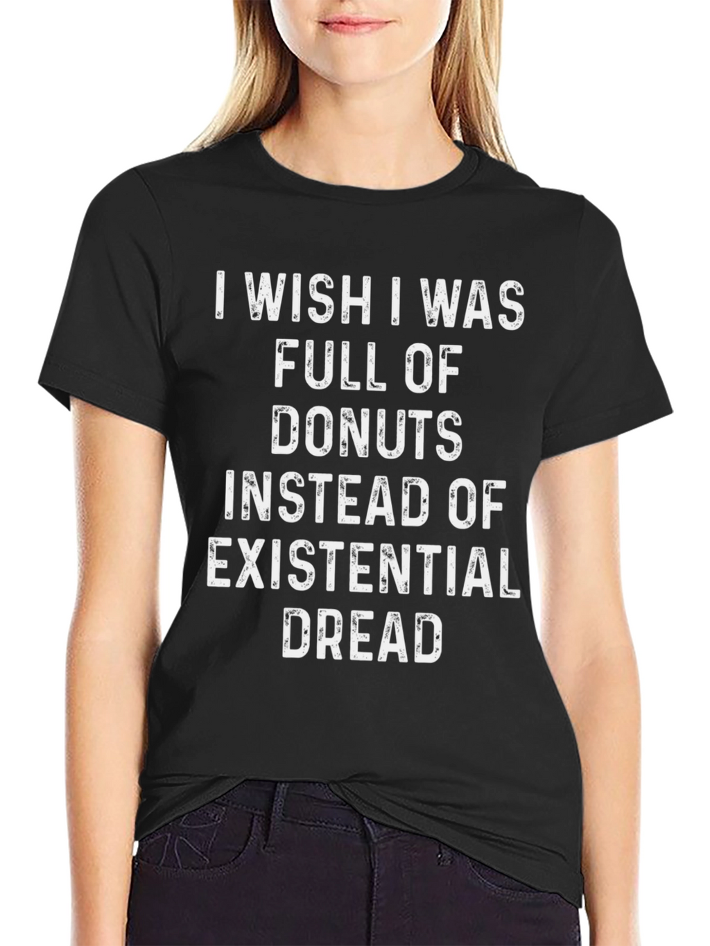 Donut Existential Dread Graphic Tee - Funny Novelty T-Shirt