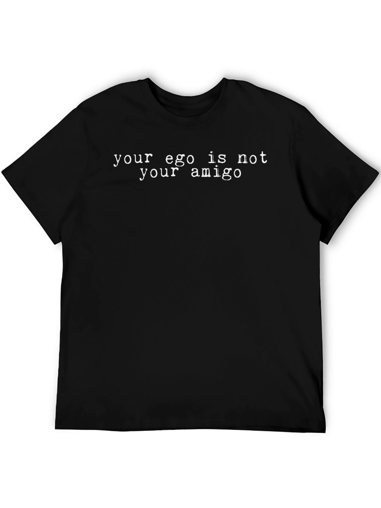 Ego Amigo Graphic Tee - Black Cotton T-Shirt