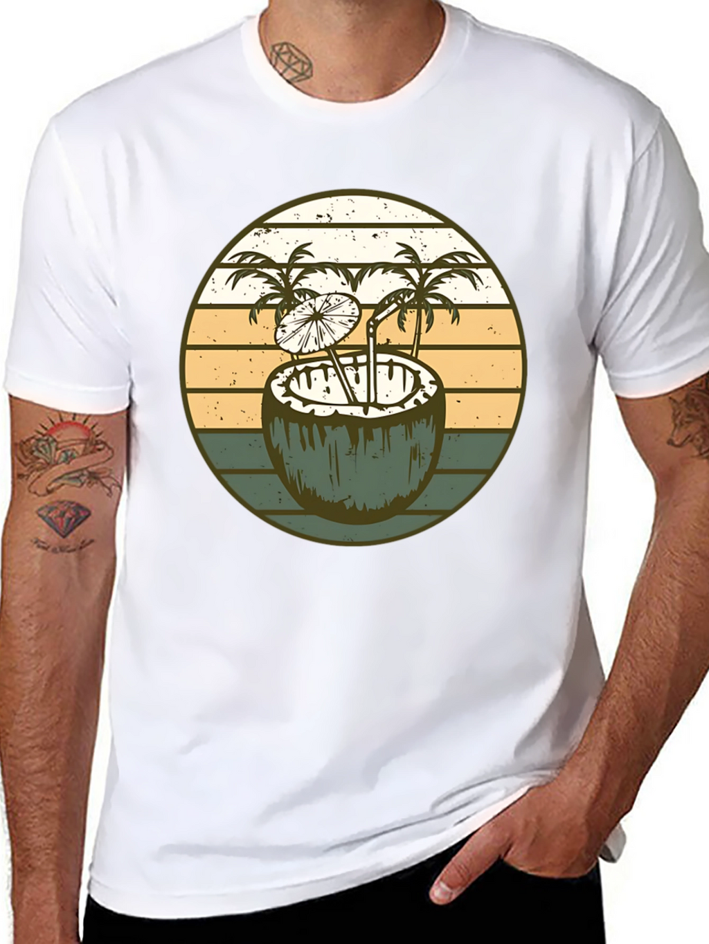 Retro Coconut Cocktail T-Shirt