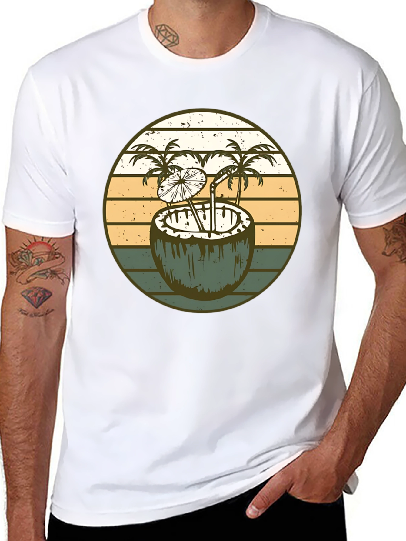 Retro Coconut Cocktail T-Shirt