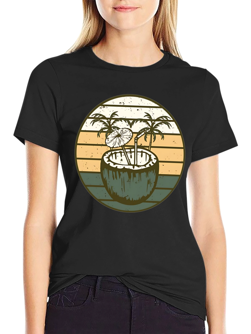 Retro Coconut Cocktail T-Shirt