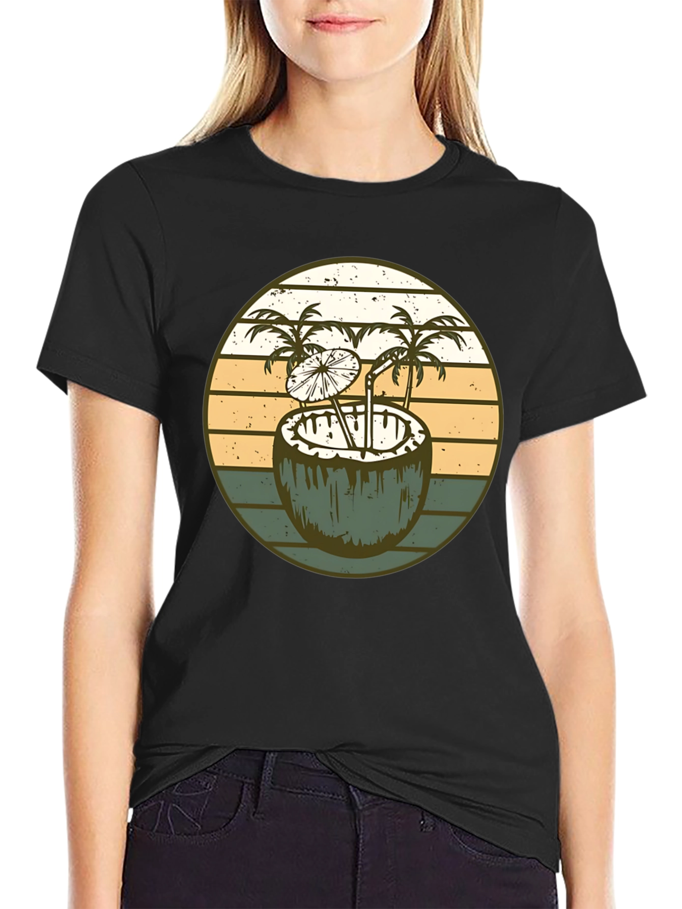 Retro Coconut Cocktail T-Shirt