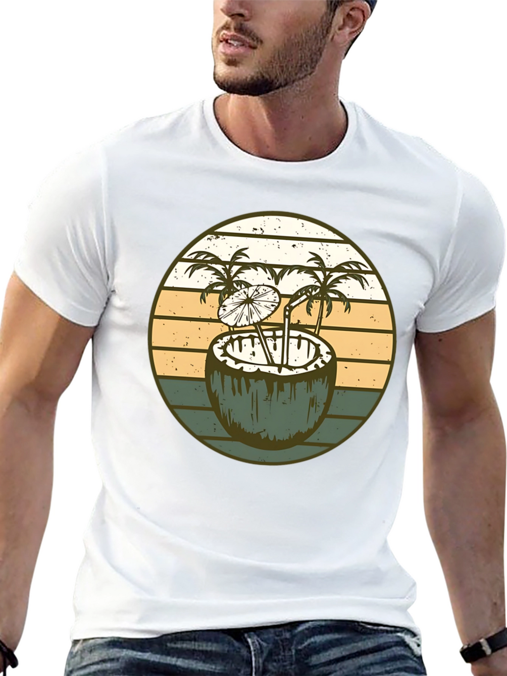 Retro Coconut Cocktail T-Shirt