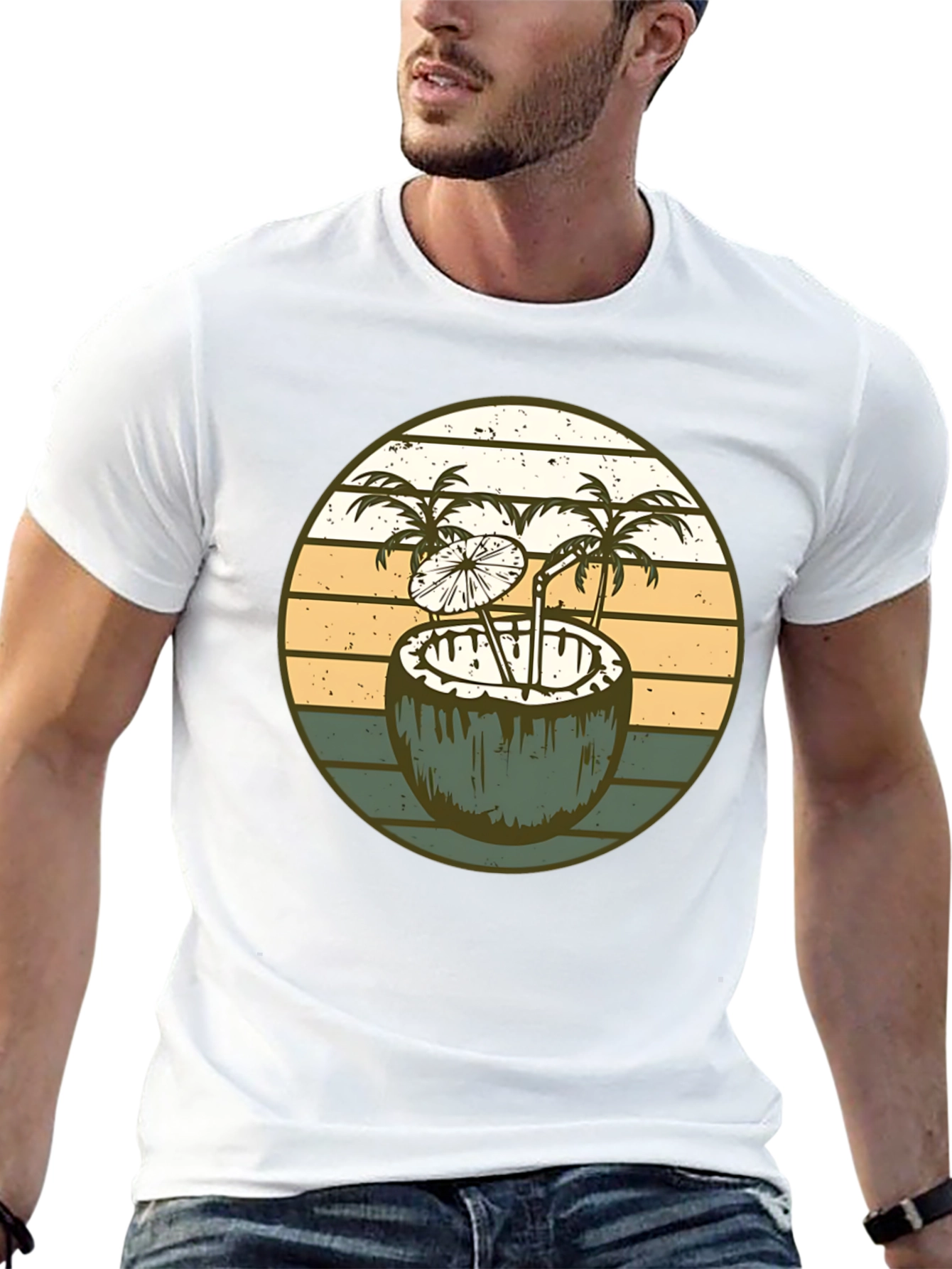 Retro Coconut Cocktail T-Shirt