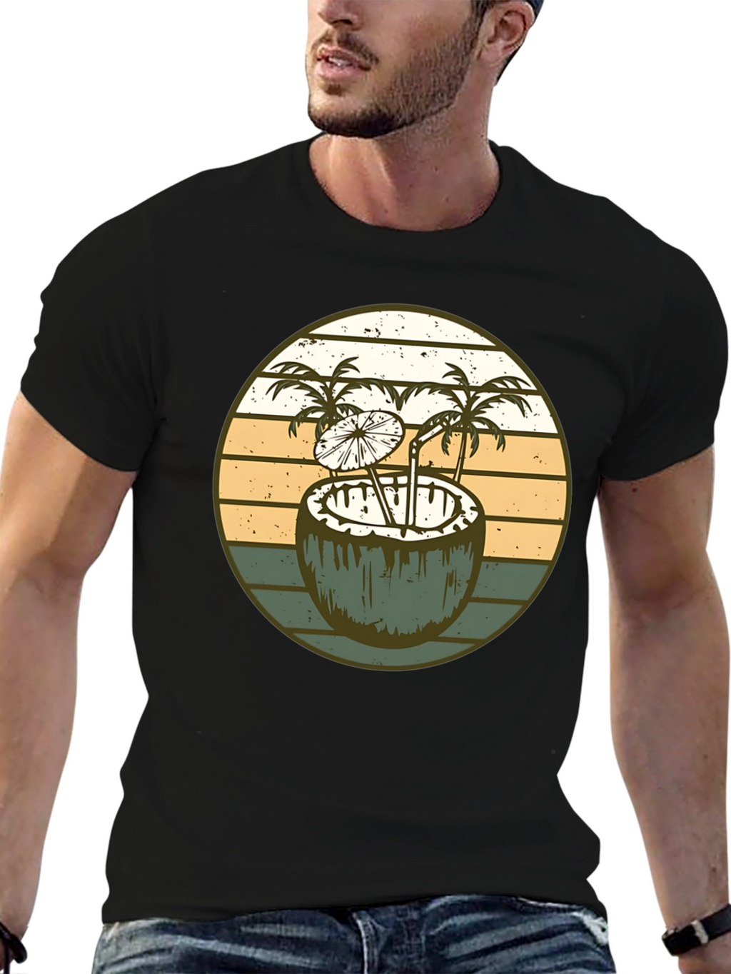 Retro Coconut Cocktail T-Shirt