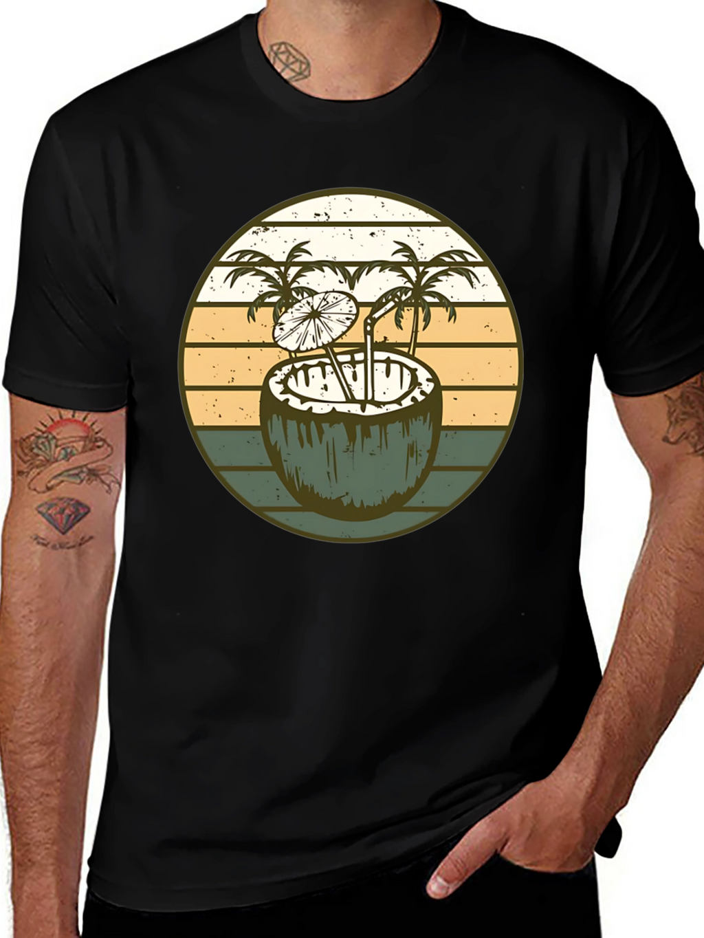 Retro Coconut Cocktail T-Shirt