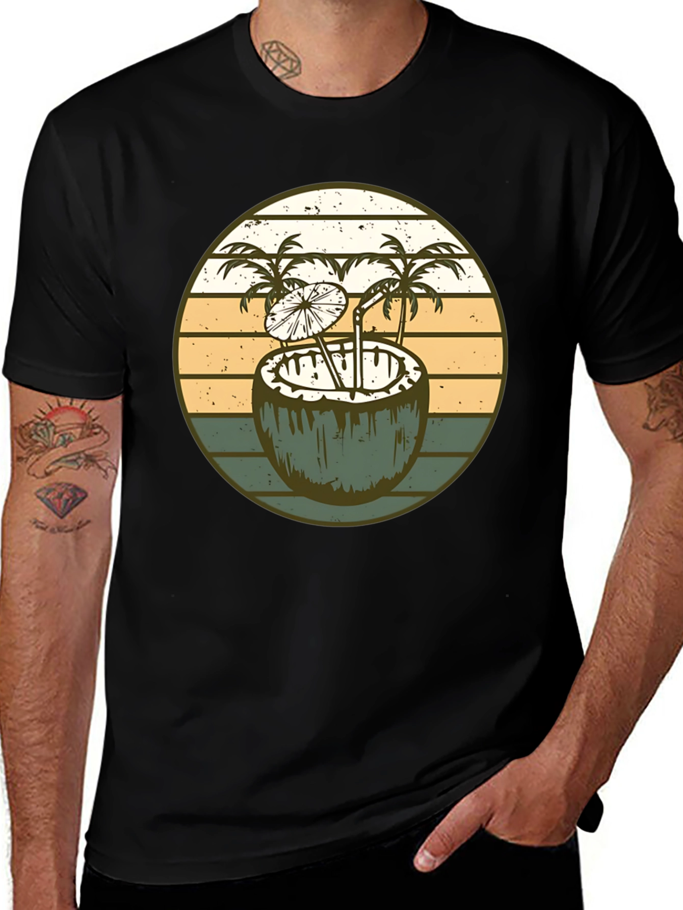 Retro Coconut Cocktail T-Shirt