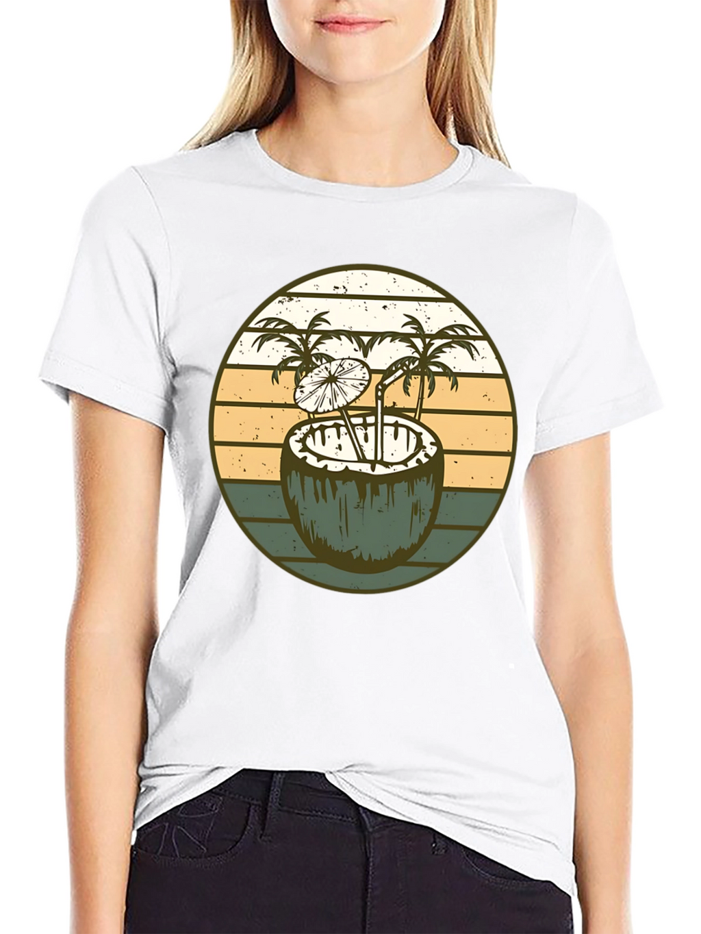 Retro Coconut Cocktail T-Shirt
