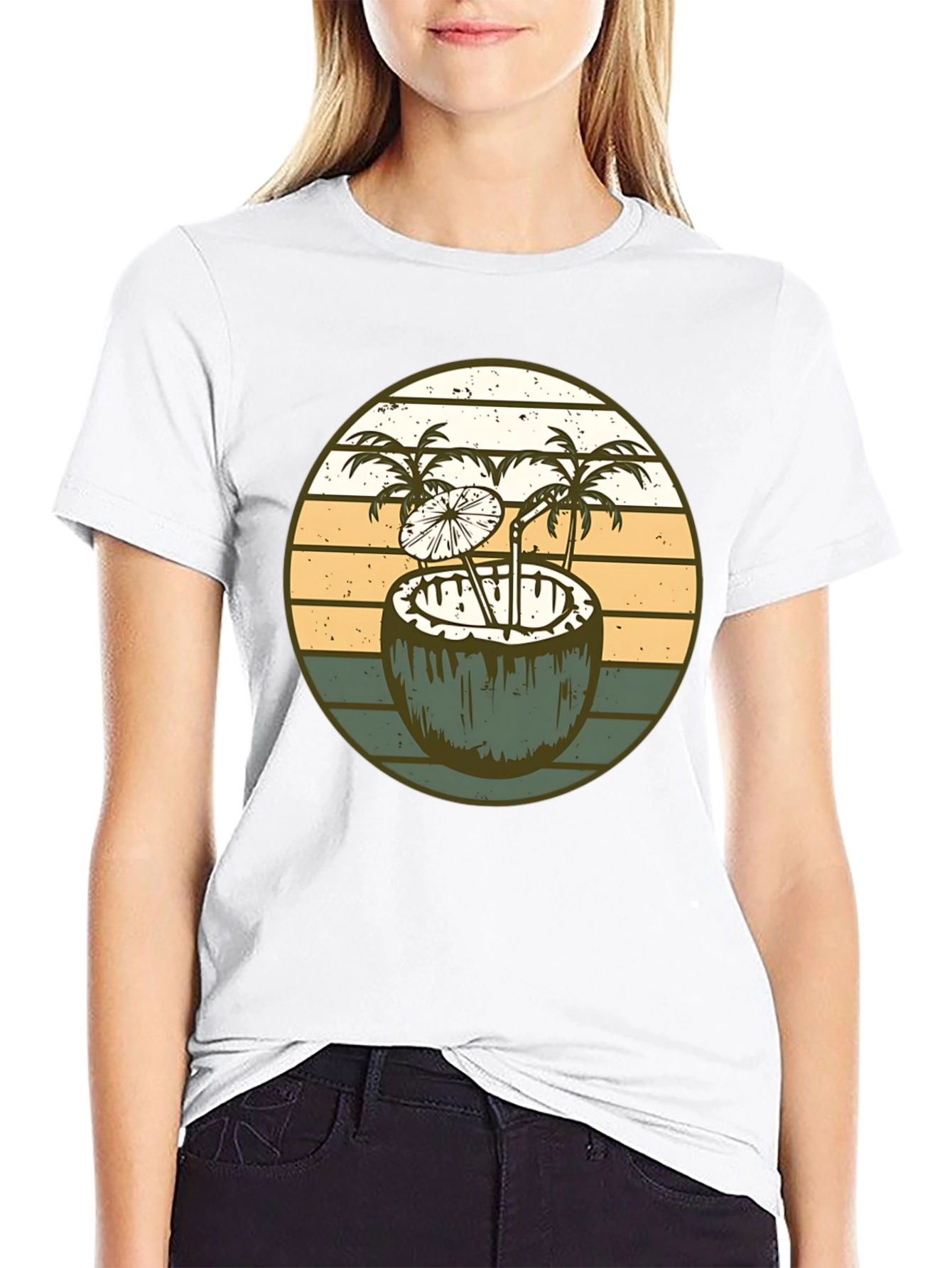 Retro Coconut Cocktail T-Shirt