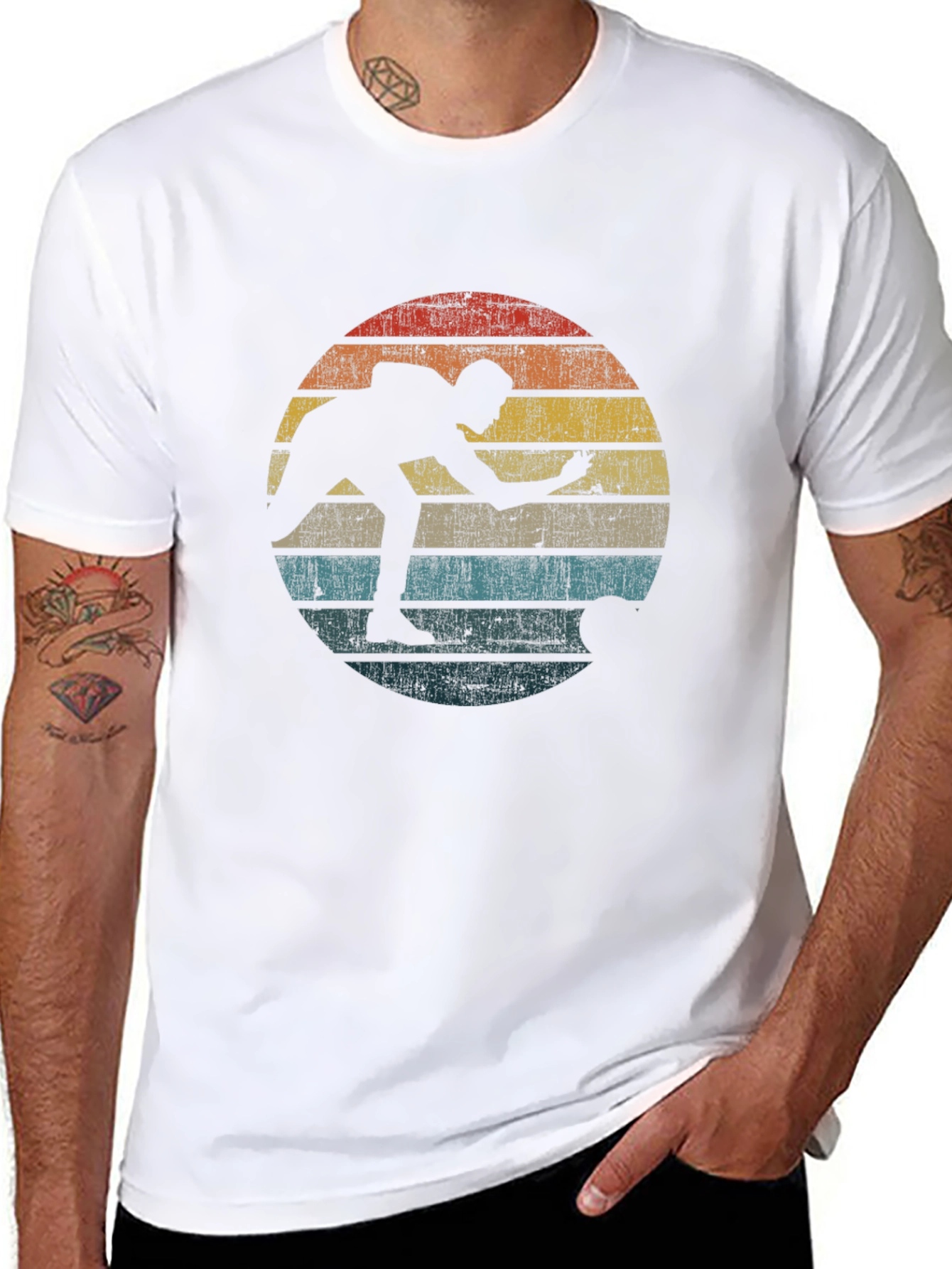 Retro Bowling Silhouette T-Shirt