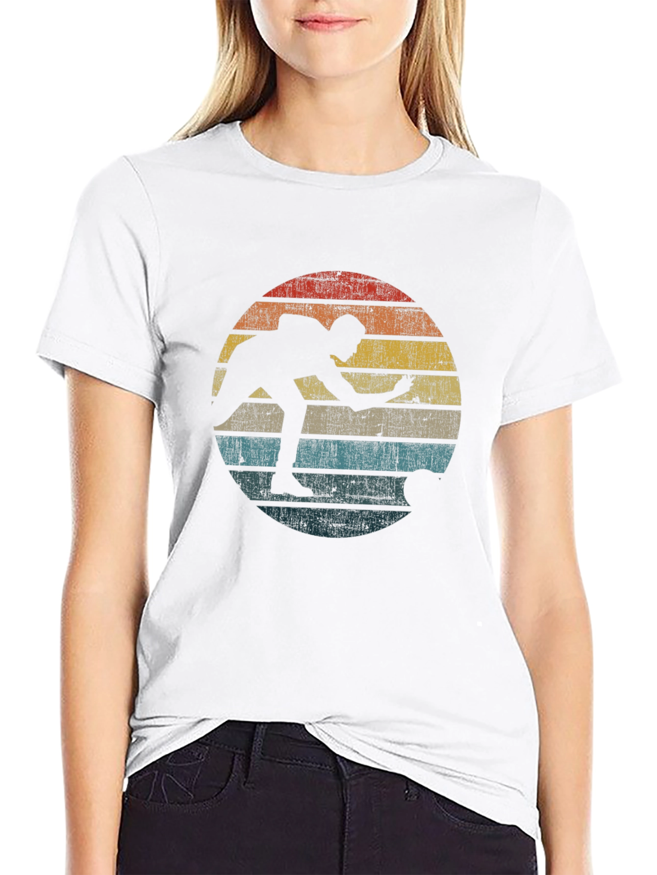 Retro Bowling Silhouette T-Shirt