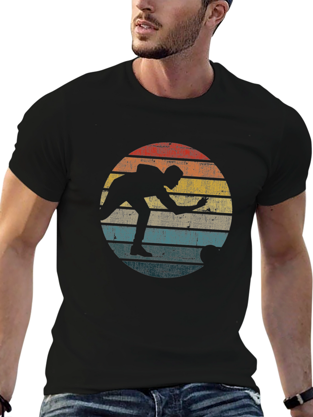 Retro Bowling Silhouette T-Shirt