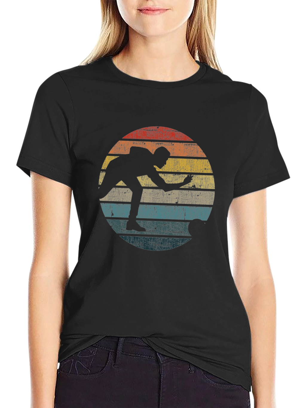 Retro Bowling Silhouette T-Shirt