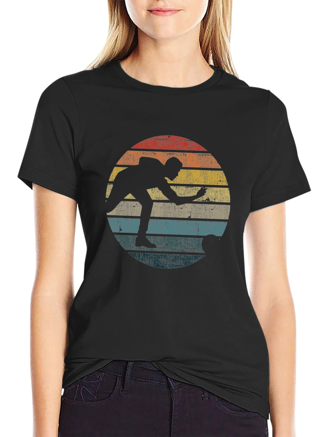 Retro Bowling Silhouette T-Shirt