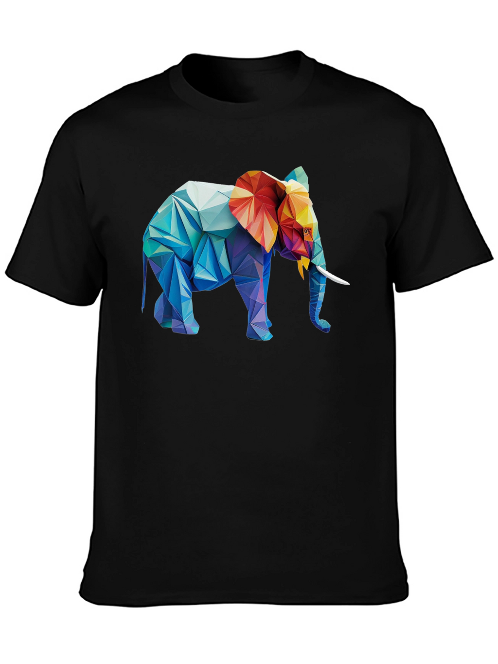 Geometric Elephant Graphic T-Shirt