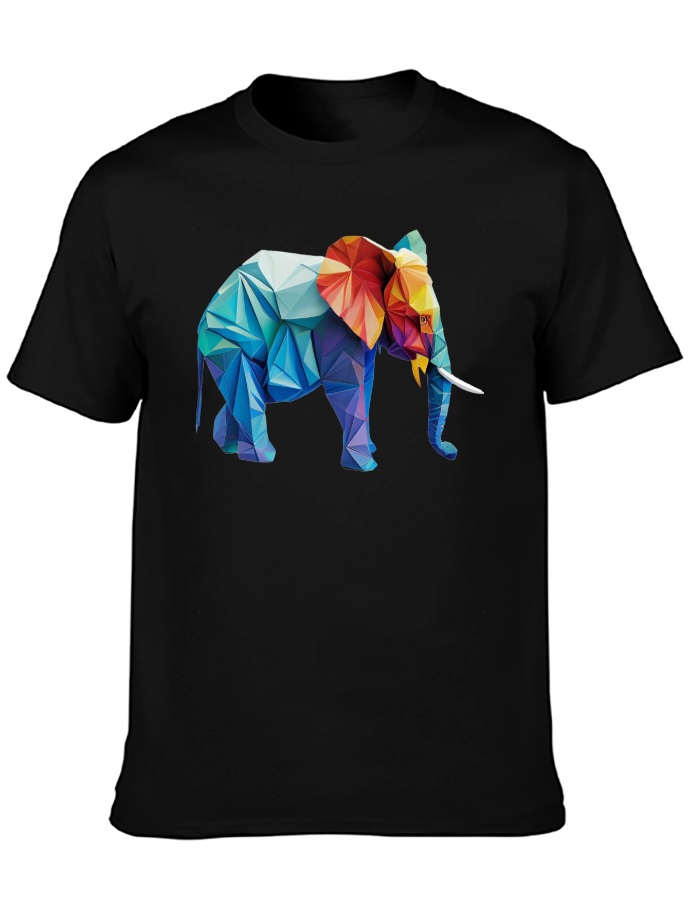 Geometric Elephant Graphic T-Shirt