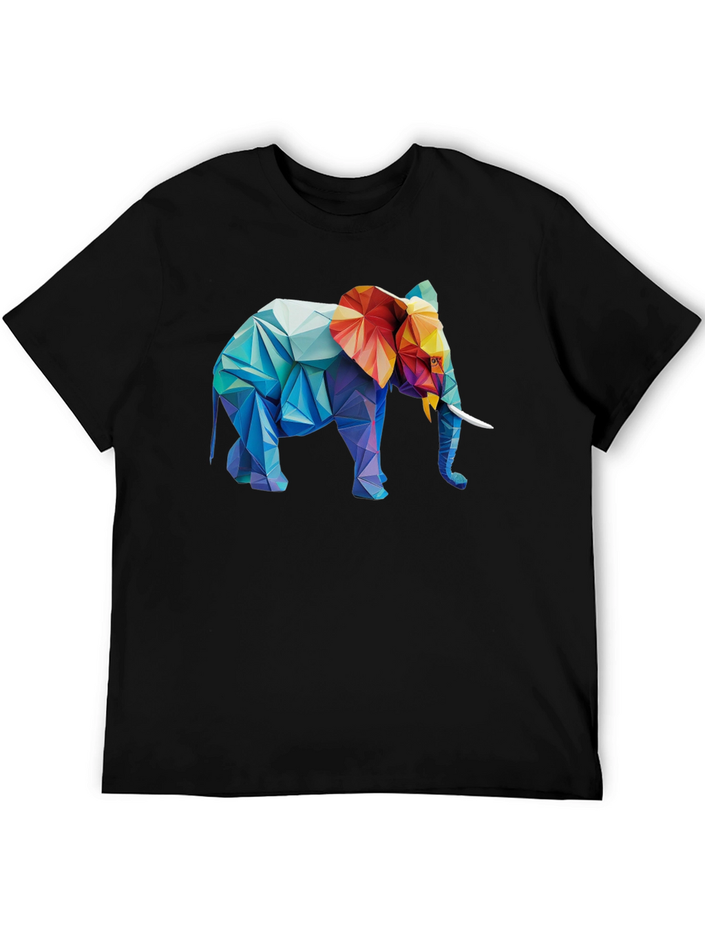 Geometric Elephant Graphic T-Shirt