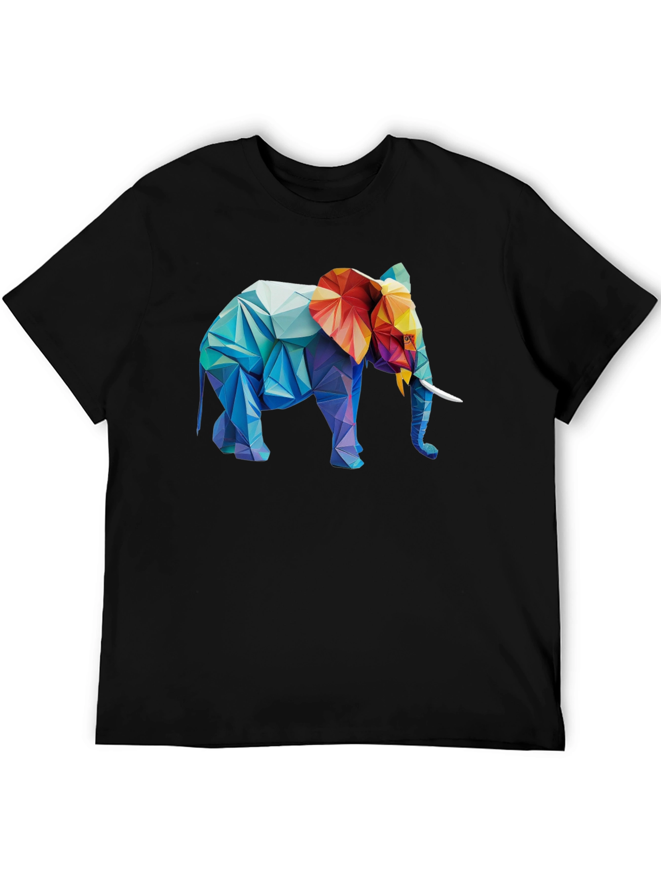 Geometric Elephant Graphic T-Shirt