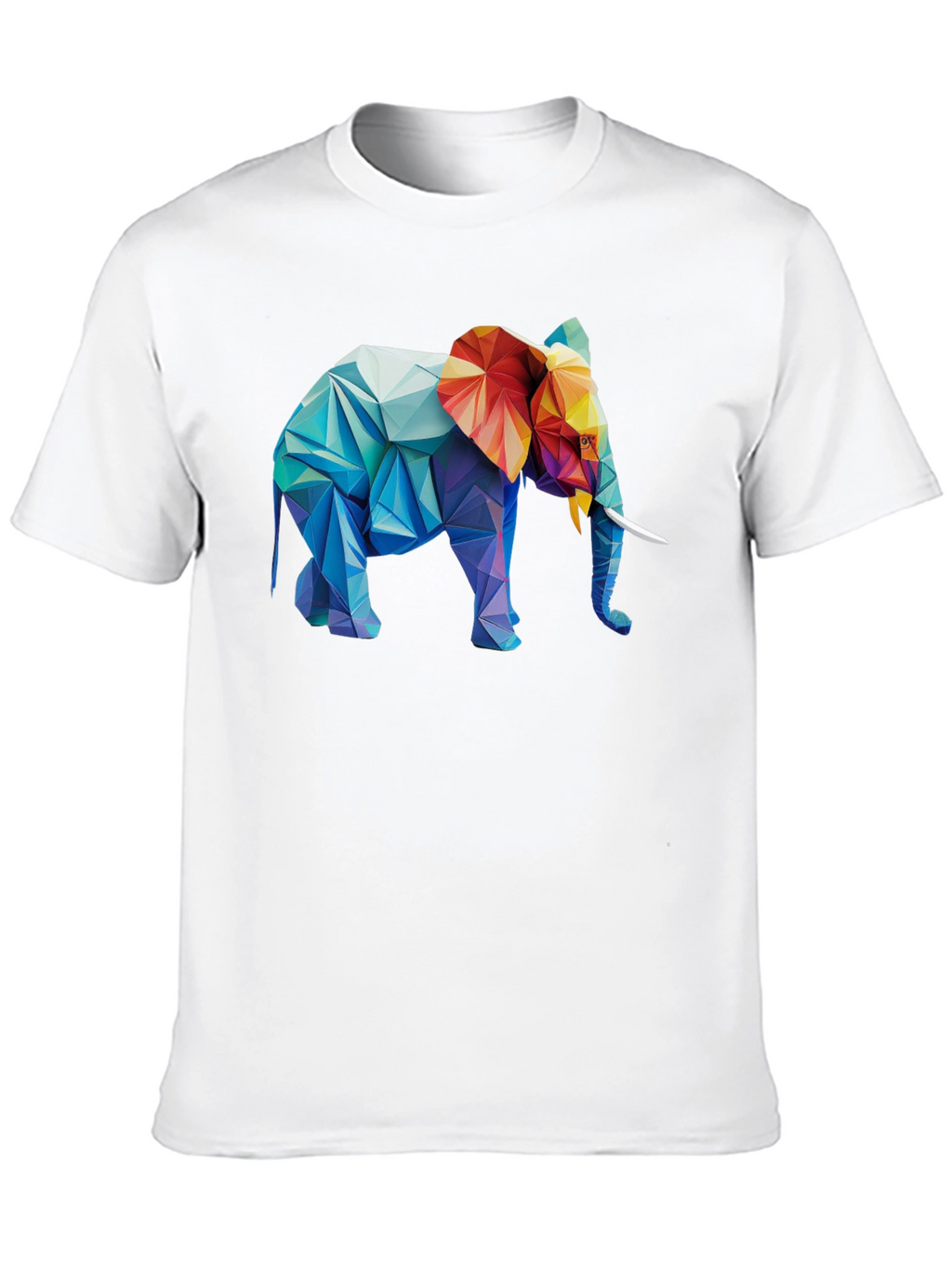 Geometric Elephant Graphic T-Shirt