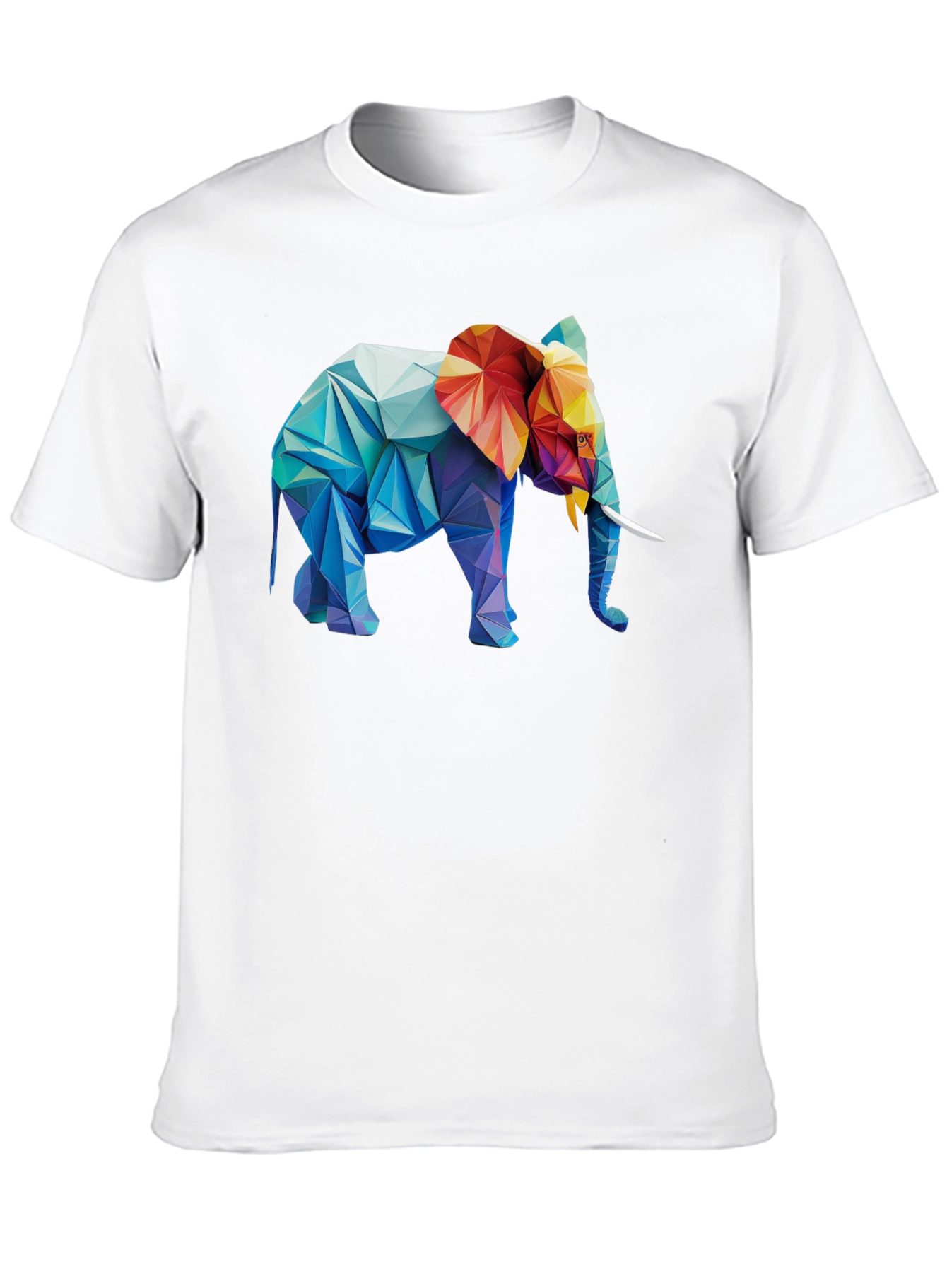 Geometric Elephant Graphic T-Shirt