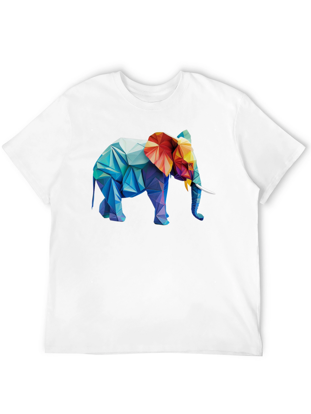 Geometric Elephant Graphic T-Shirt